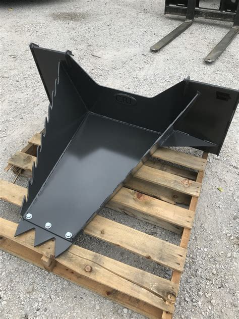 stump removal bucket for skid steer|best compact tractor stump bucket.